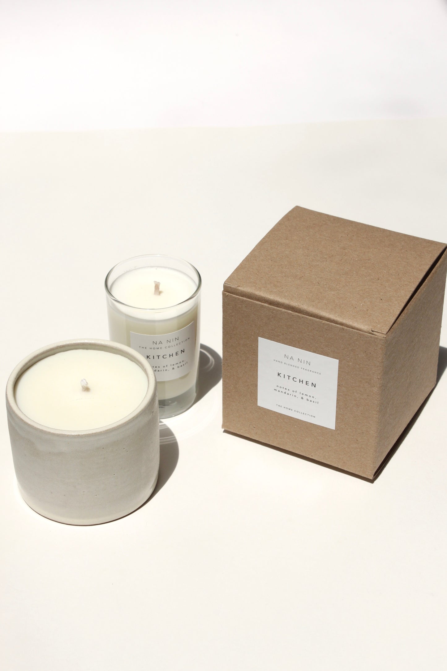 Kitchen Candle / Available in White & Terracotta