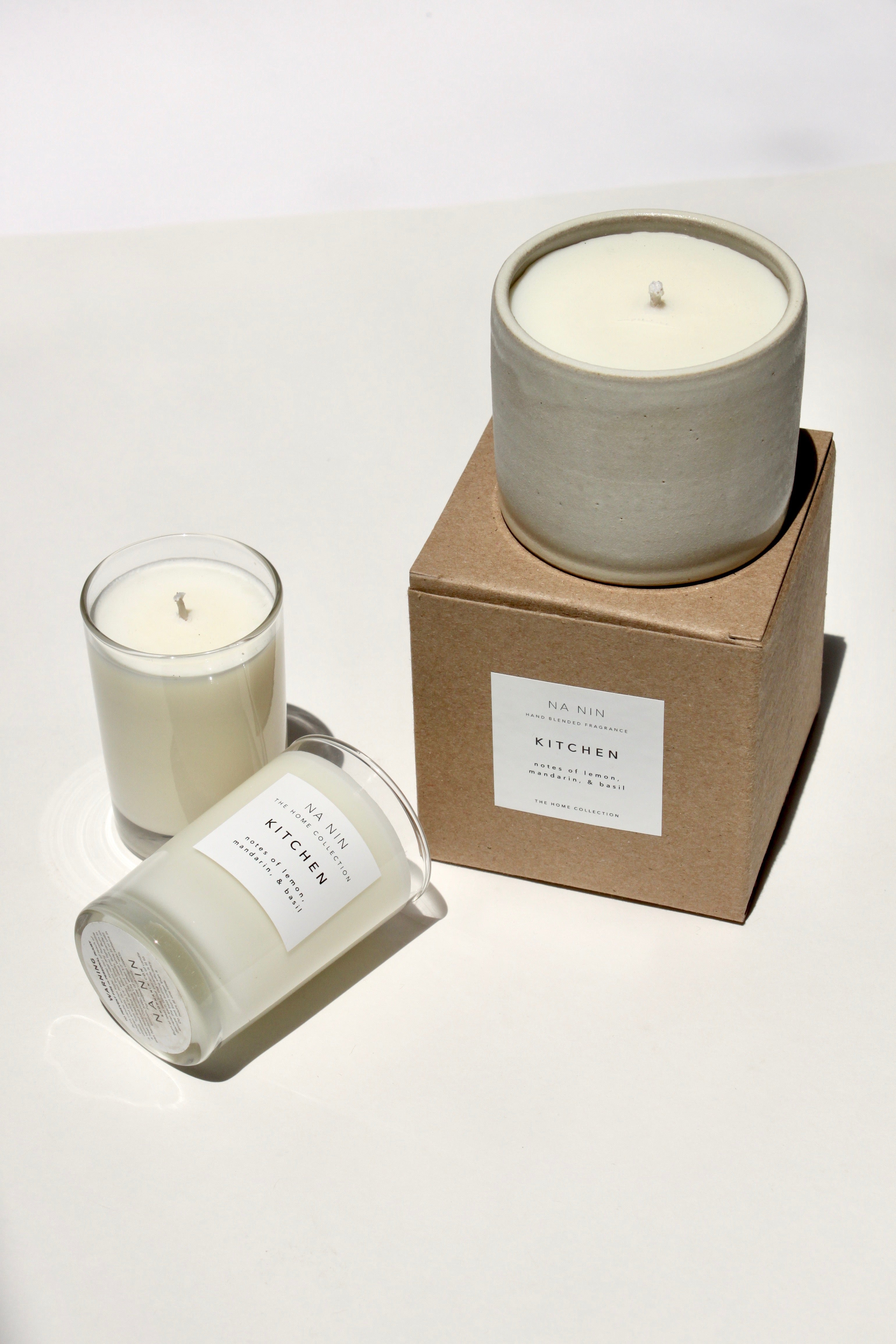 Kitchen Candle / Available in White & Terracotta