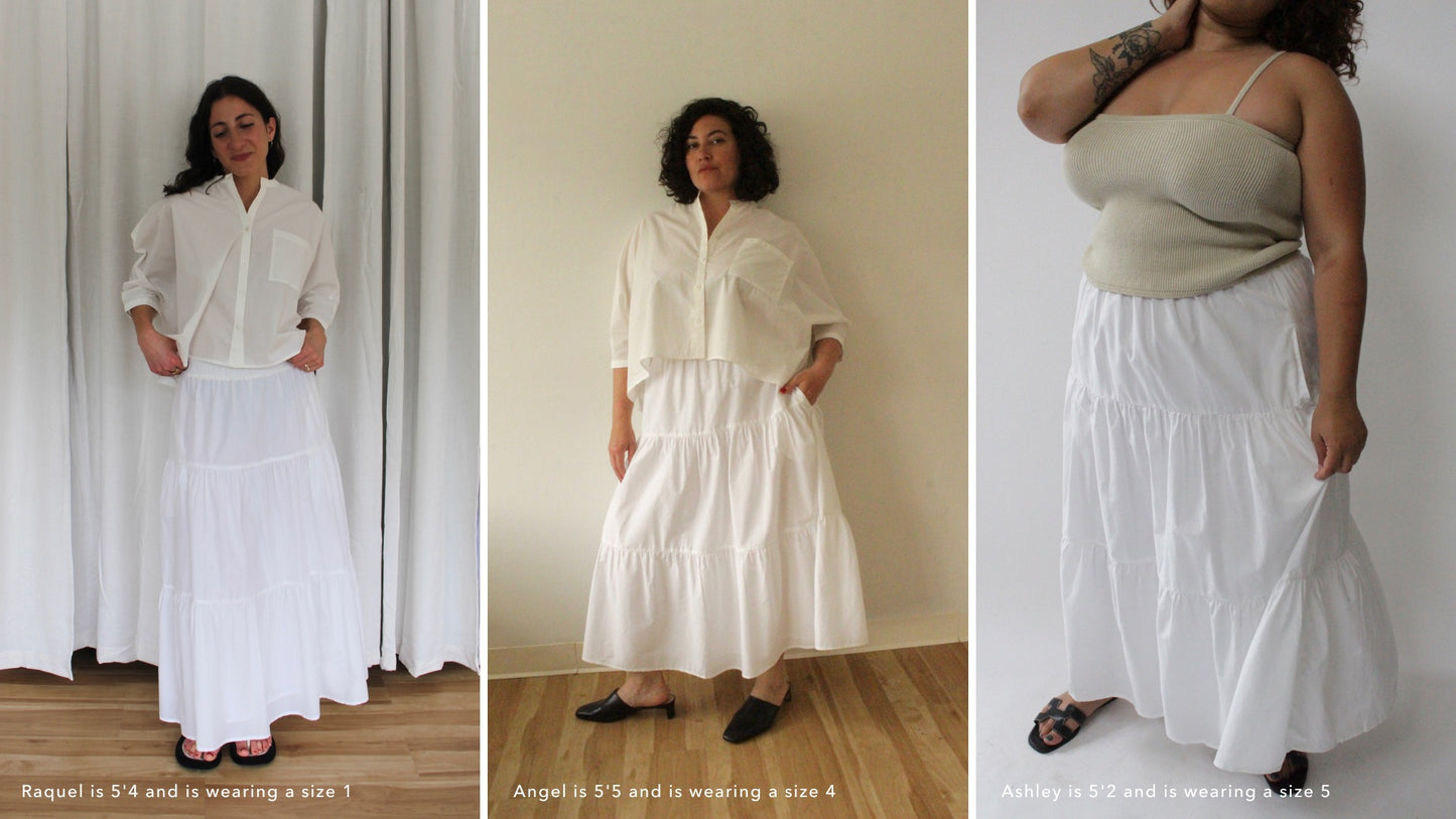 MiMi Silk Cotton Voile Skirt