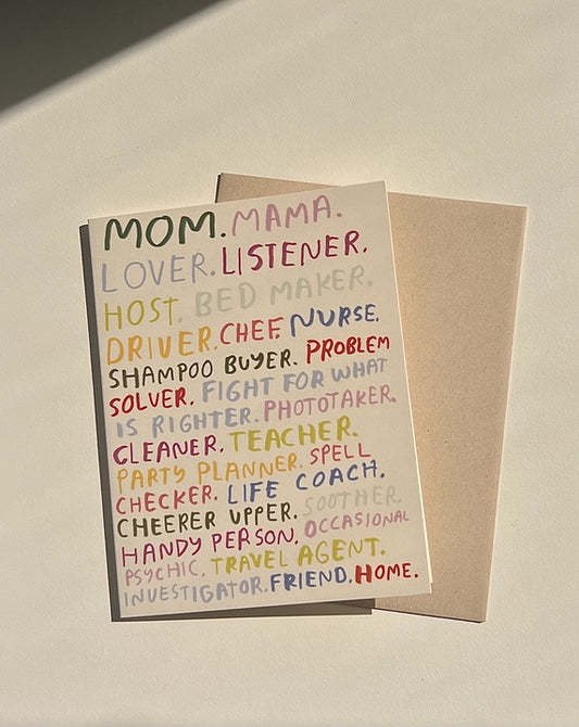 Mom is Everything Greeting Card