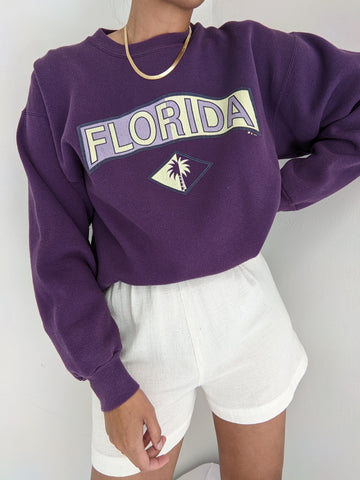 Vintage Aurbergine Florida Sweatshirt