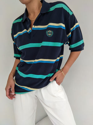 Vintage Navy Striped Givenchy Polo