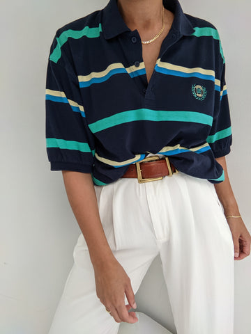 Vintage Navy Striped Givenchy Polo