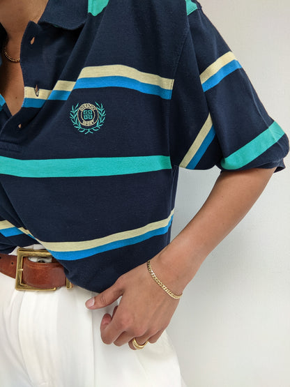 Vintage Navy Striped Givenchy Polo