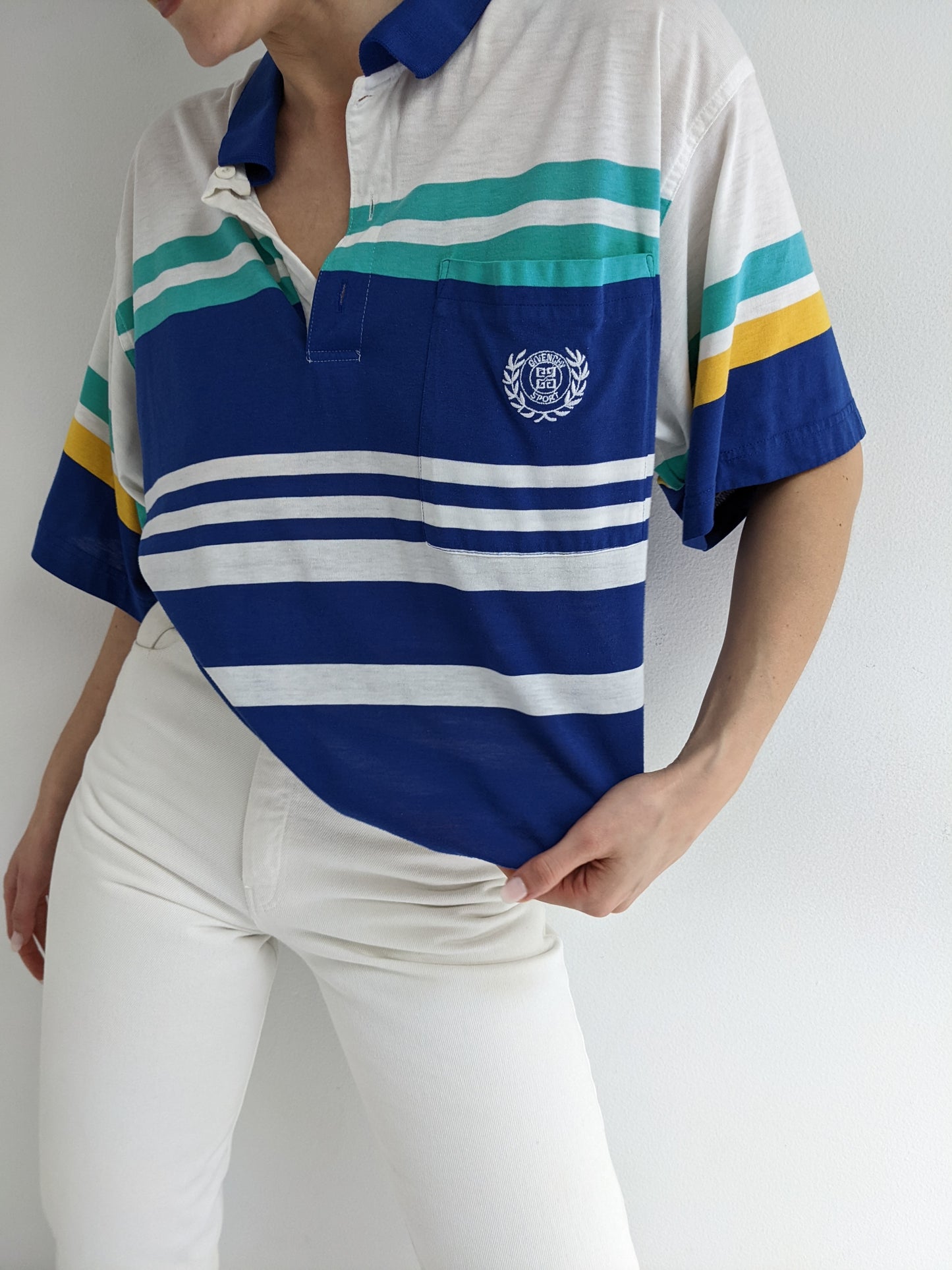 Favorite Vintage Striped Givenchy Embroidered Polo