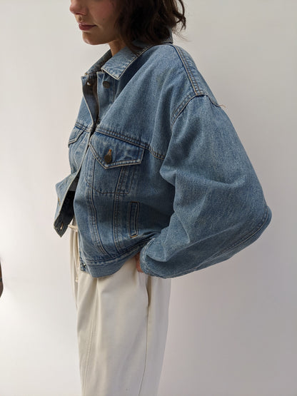 Favorite Donna Karan Cropped Denim Jacket