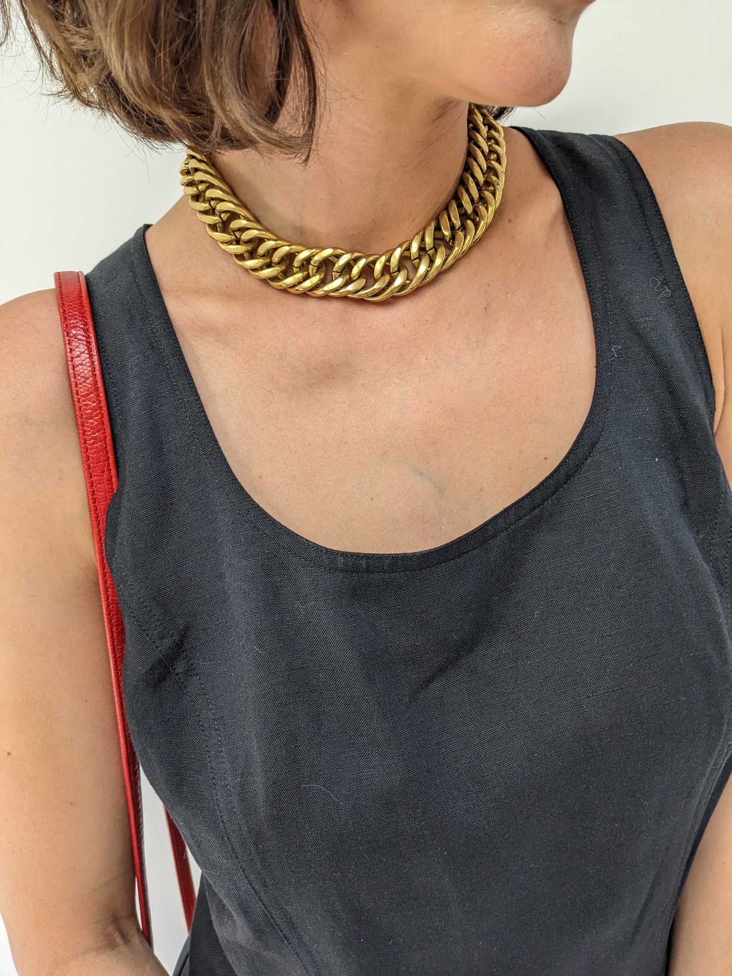 Amazing Vintage Chunky Chain Link Necklace