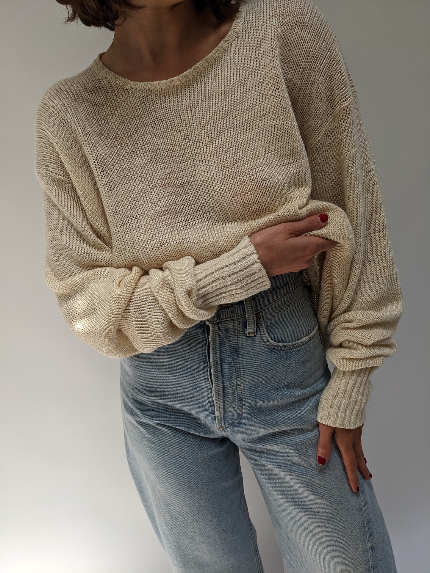 Ralph Lauren Loose Knit Linen Sweater