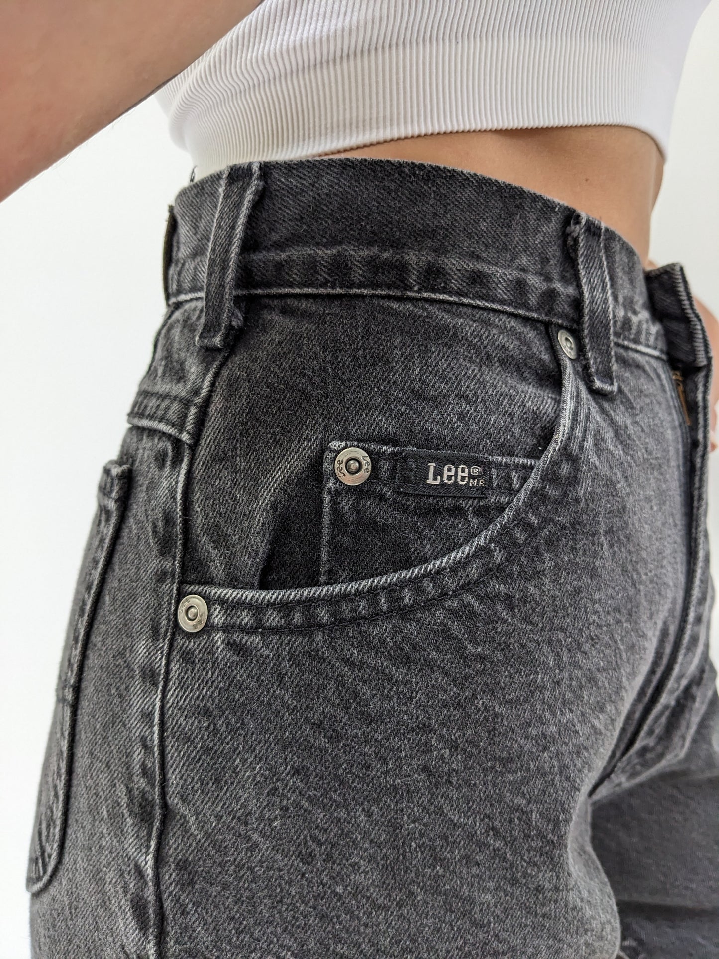 Perfectly Faded High Rise Lee Denim