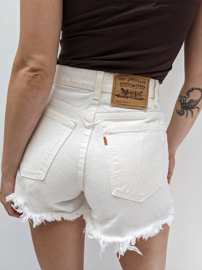 Vintage White Denim Cut Off Levi's