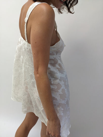 Sweet 90s Victoria's Secret Sheer Bow Slip Dress