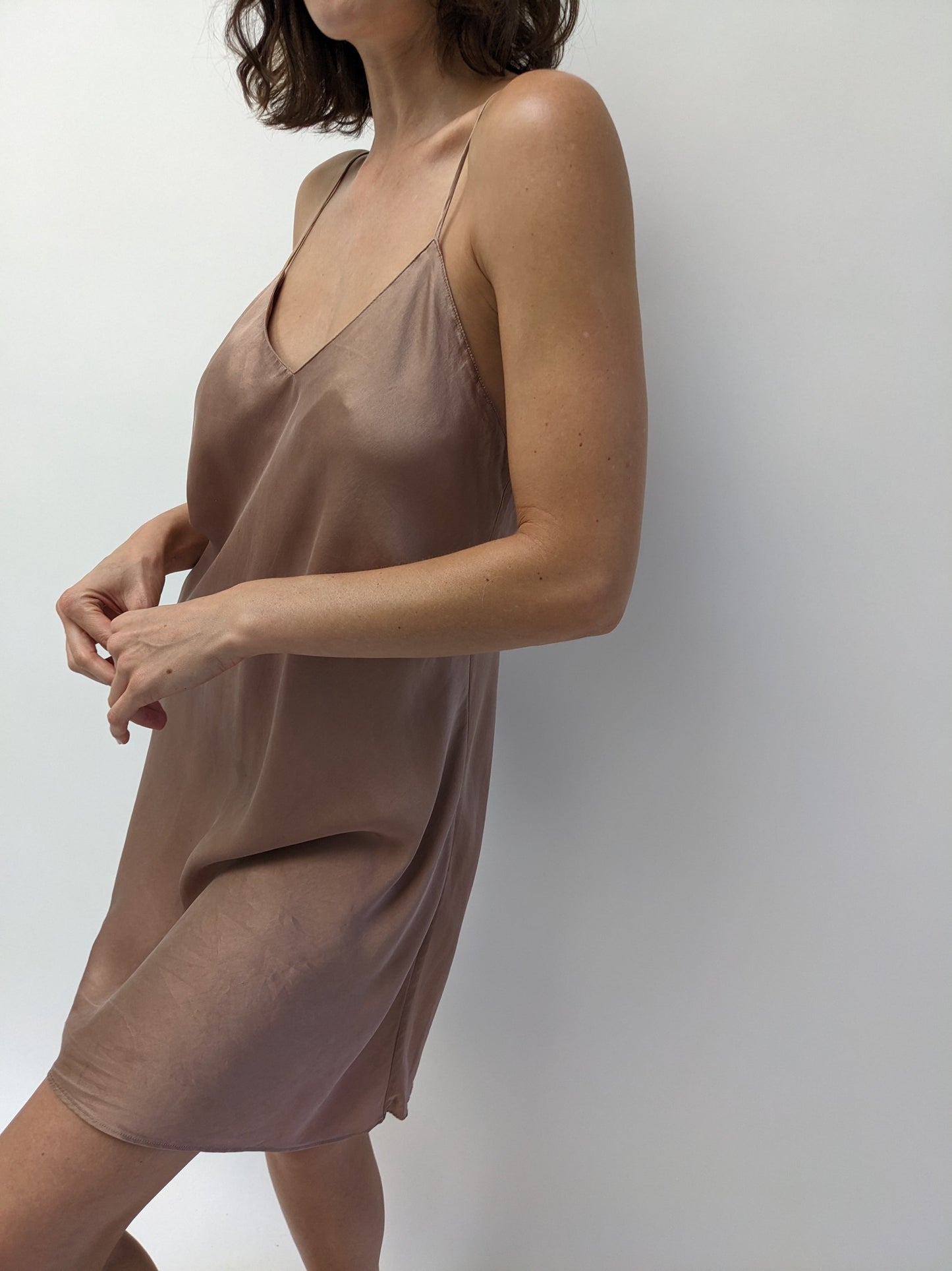 90s Victoria's Secret Mauve Silk Slip Dress