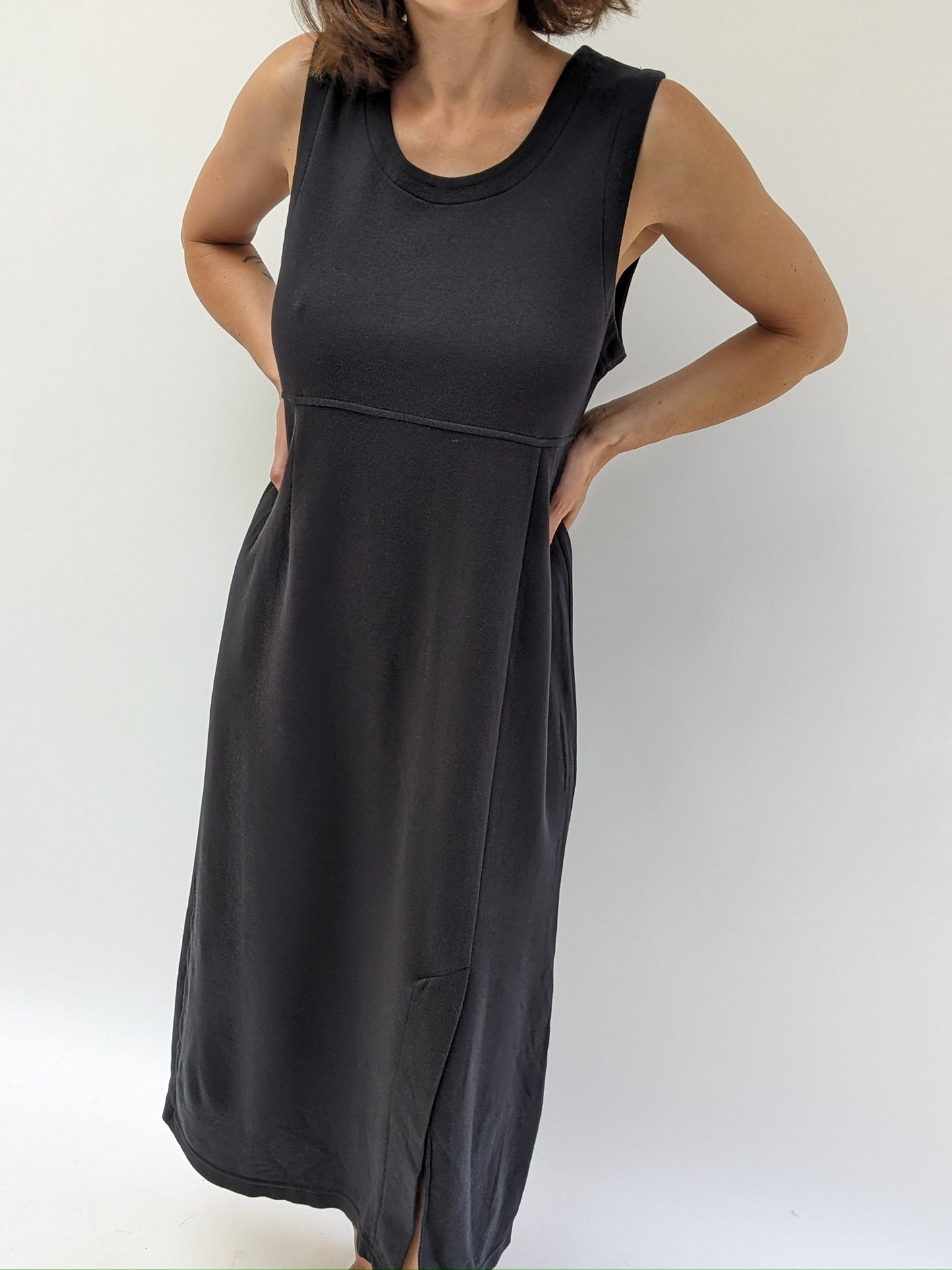 90s Onyx Jersey Market Dress