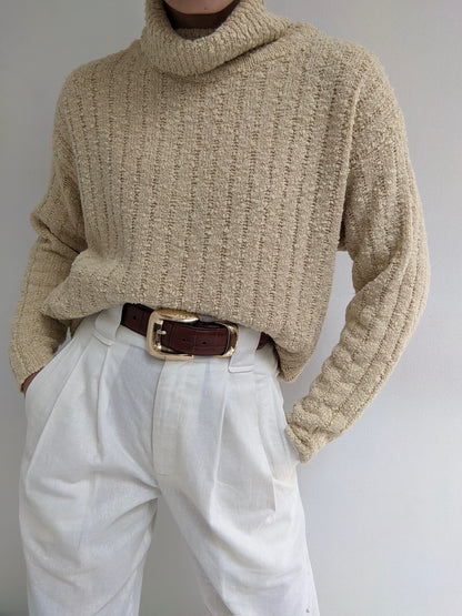 Favorite Cream Knit Turtleneck