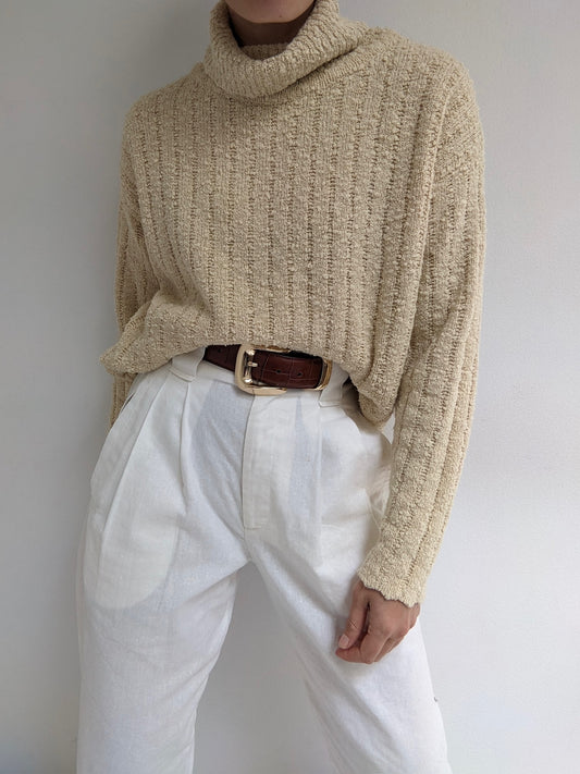 Favorite Cream Knit Turtleneck