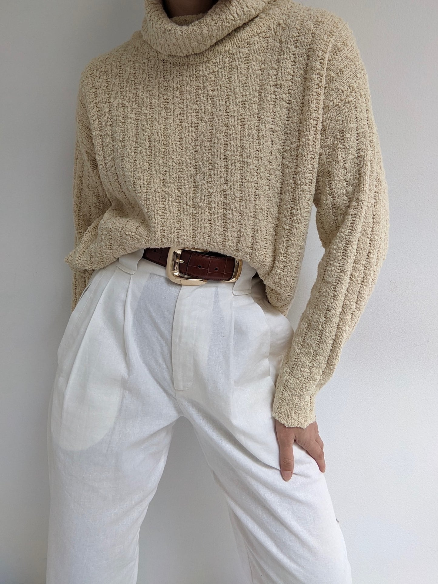 Favorite Cream Knit Turtleneck