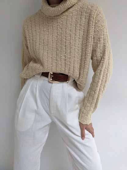 Favorite Cream Knit Turtleneck