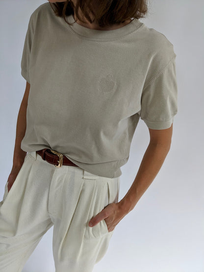 Vintage Sand Embroidered T-Shirt