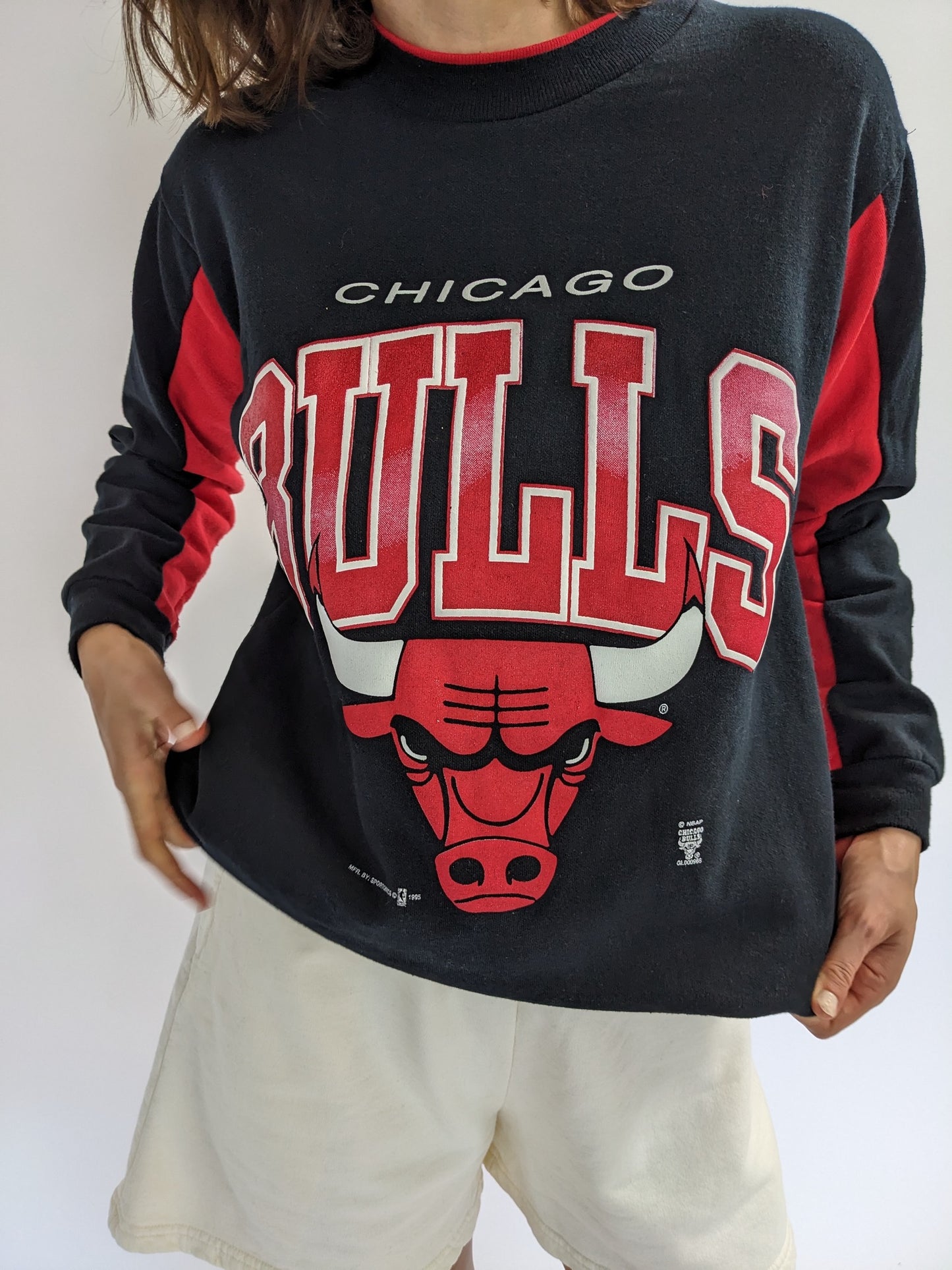 Vintage Chicago Bulls Printed Sweatshirt