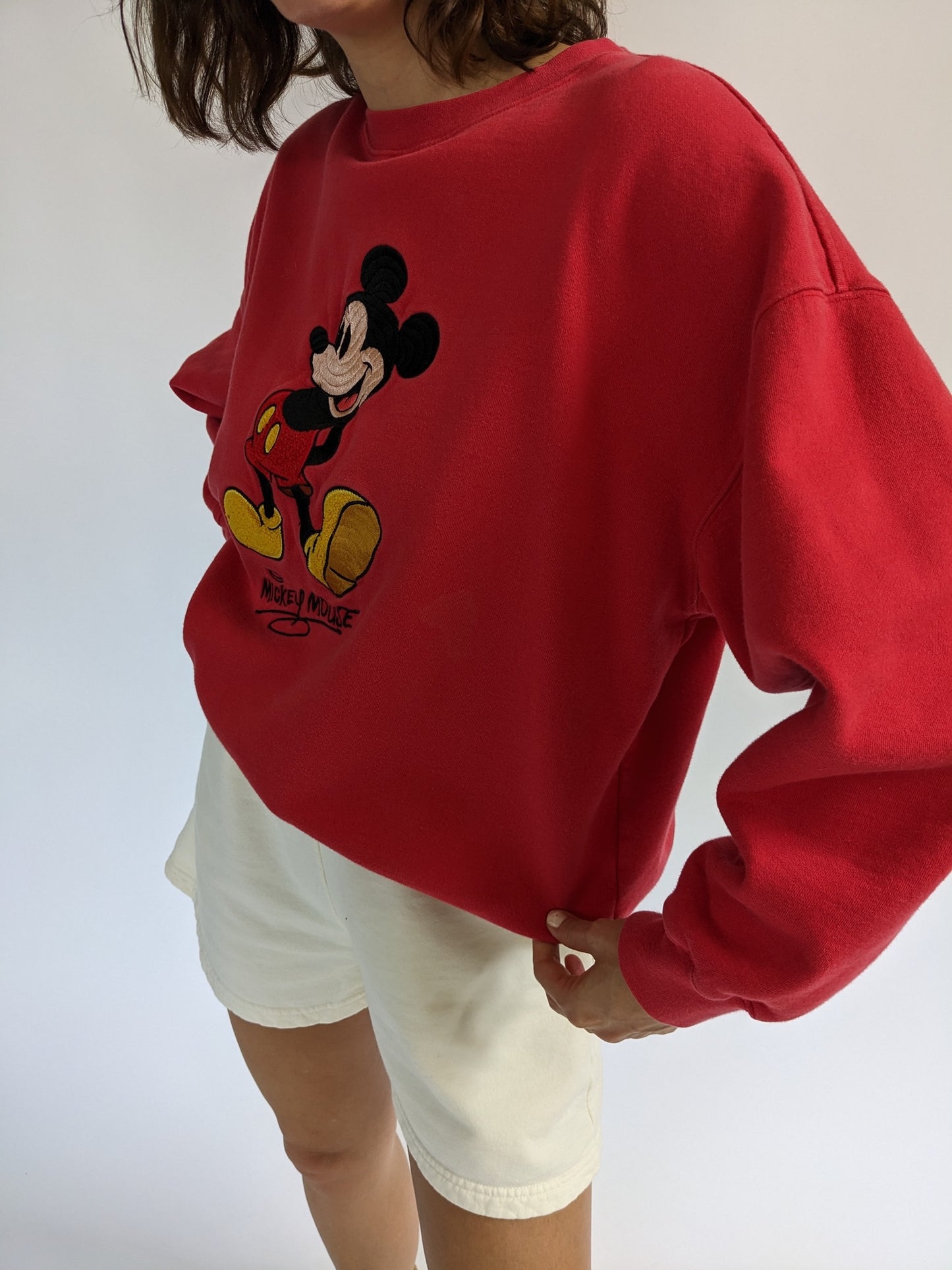 Vintage Embroidered Mickey Mouse Sweatshirt