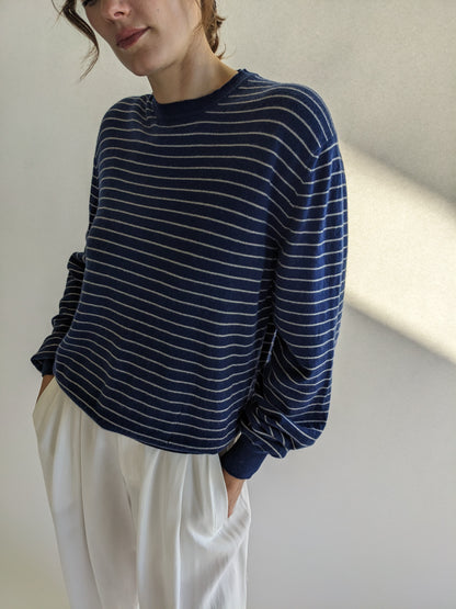 Incredible Loro Piana Striped Cashmere Knit