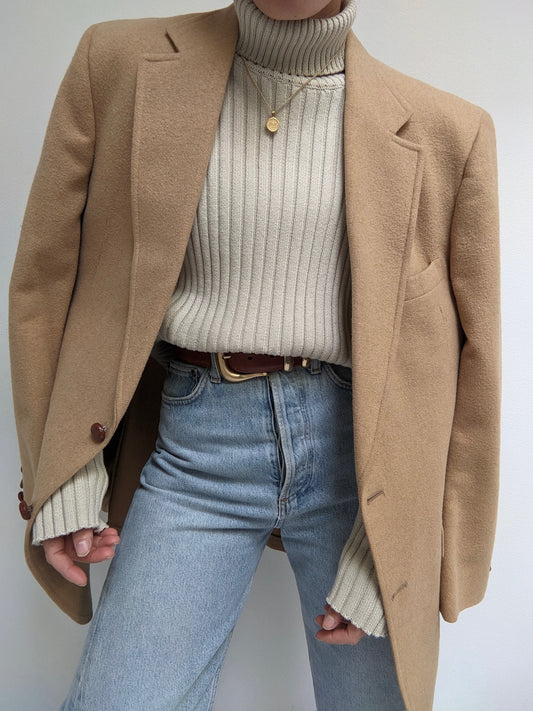 Vintage Pure Camel Hair Blazer