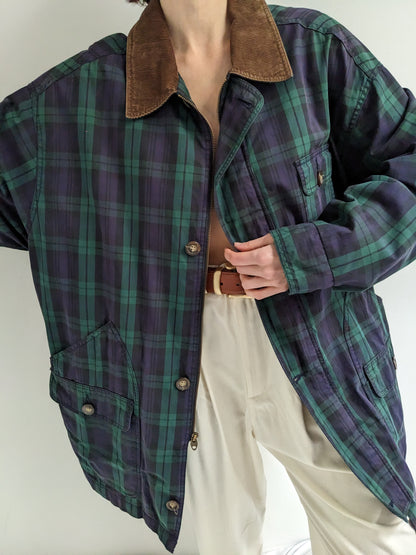 90s Gap Plaid Chore Coat