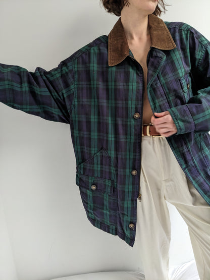 90s Gap Plaid Chore Coat