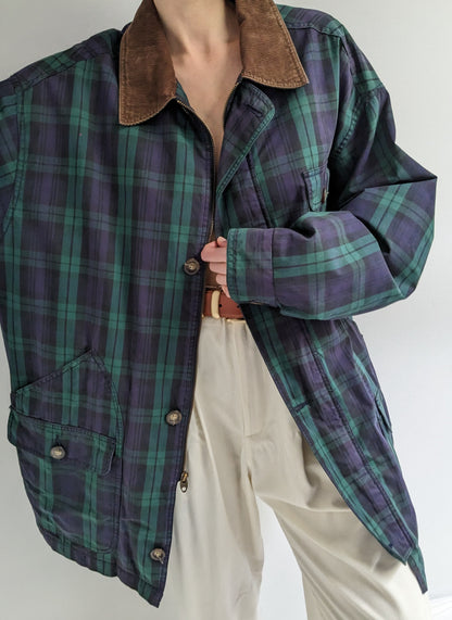 90s Gap Plaid Chore Coat