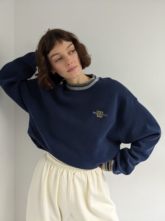 Vintage Faded Navy Wilson's Sweatshirt