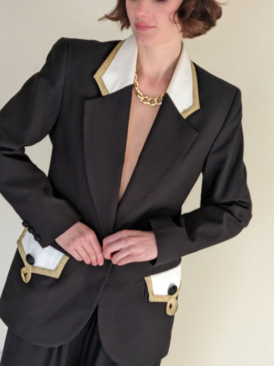 Vintage Bill Blass Embellished Blazer