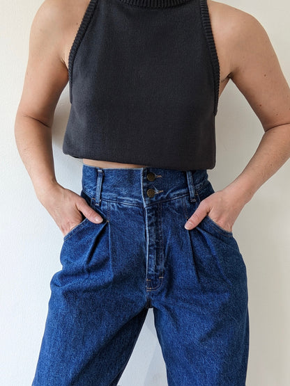 Rare Vintage Calvin Klein Pleated Denim