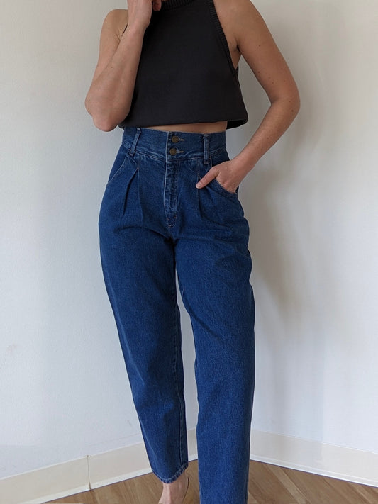 Rare Vintage Calvin Klein Pleated Denim