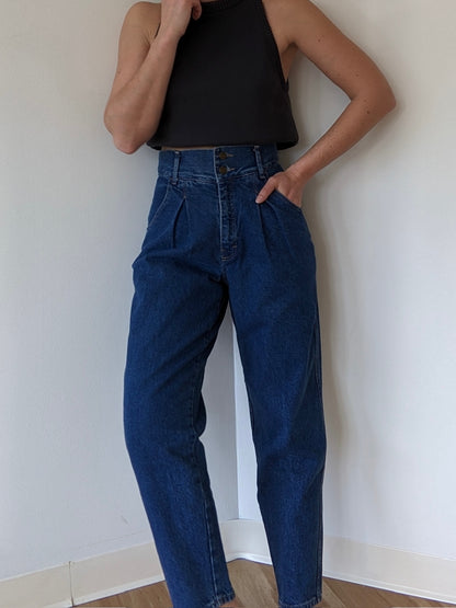 Rare Vintage Calvin Klein Pleated Denim