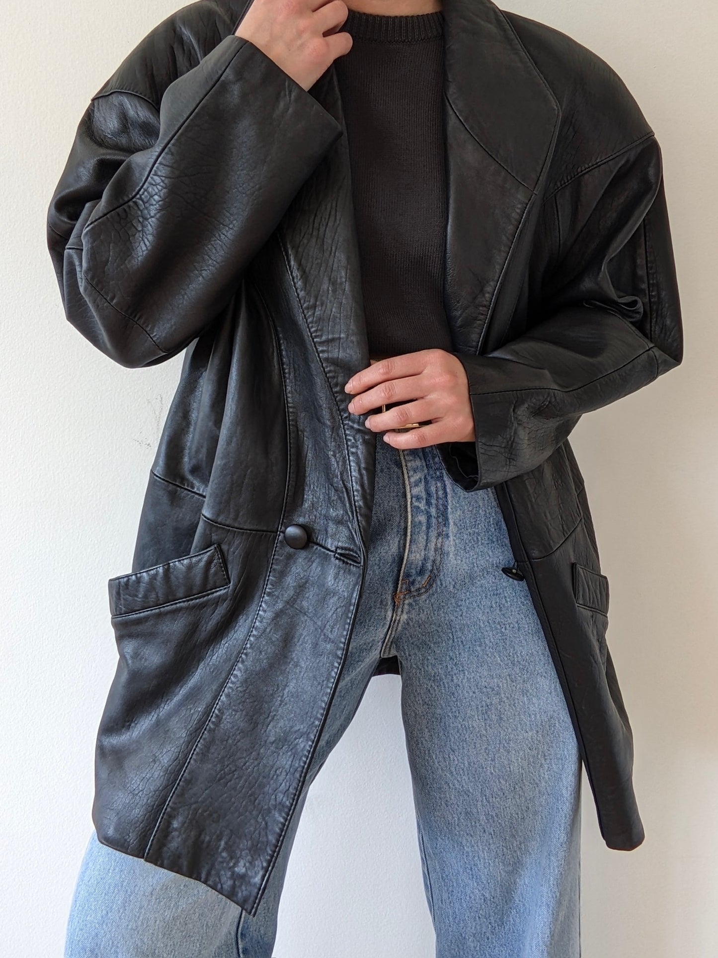Vintage Caviar Leather Jacket