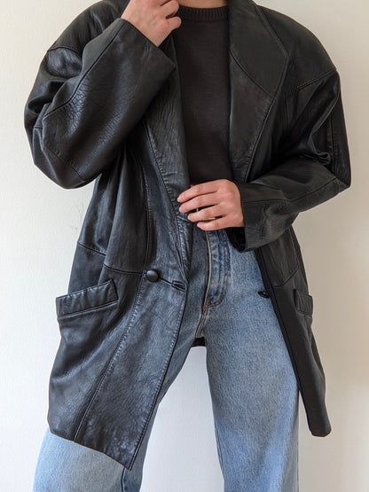 Vintage Caviar Leather Jacket