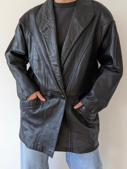 Vintage Caviar Leather Jacket