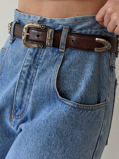 Favorite Vintage Garden Pendant Leather Belt