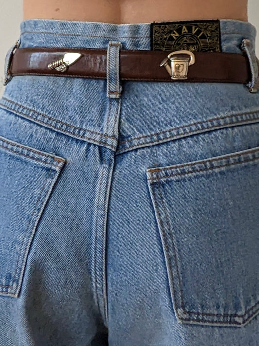 Favorite Vintage Garden Pendant Leather Belt