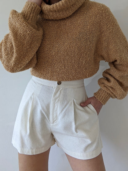 Incredible Vintage Butterscotch Balloon Sleeve Sweater