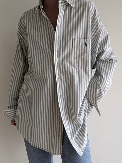 Vintage Ralph Lauren Striped Cotton Oxford