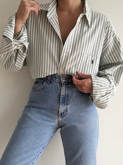 Vintage Ralph Lauren Striped Cotton Oxford