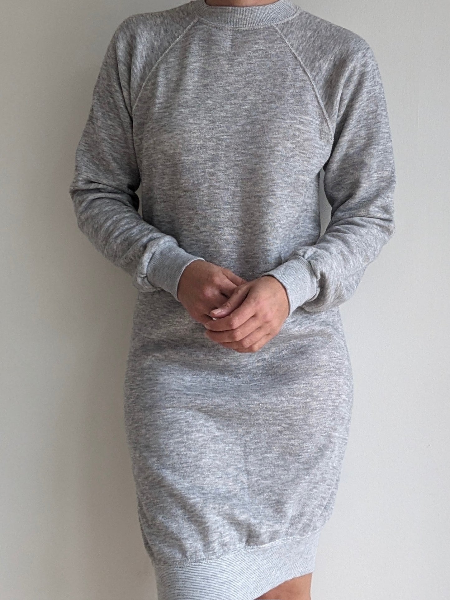 Vintage Heather Grey Sweatshirt Dress