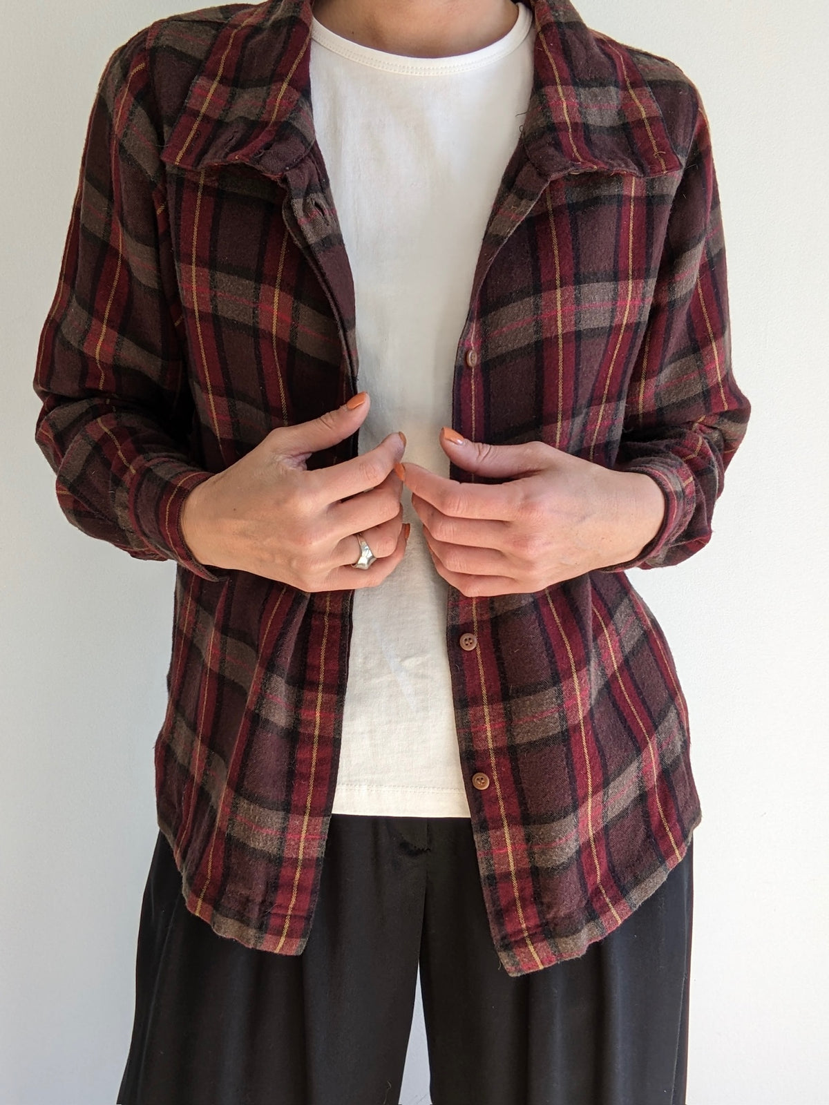 Vintage Calvin Klein Plaid Wool Shirt