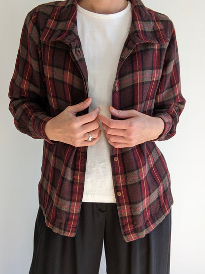 Vintage Calvin Klein Plaid Wool Shirt