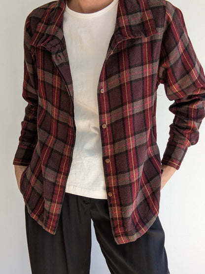 Vintage Calvin Klein Plaid Wool Shirt