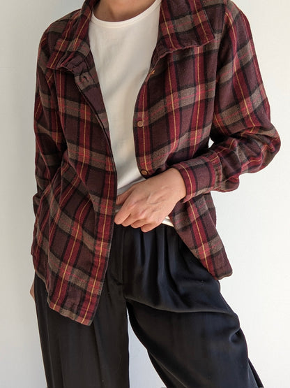 Vintage Calvin Klein Plaid Wool Shirt