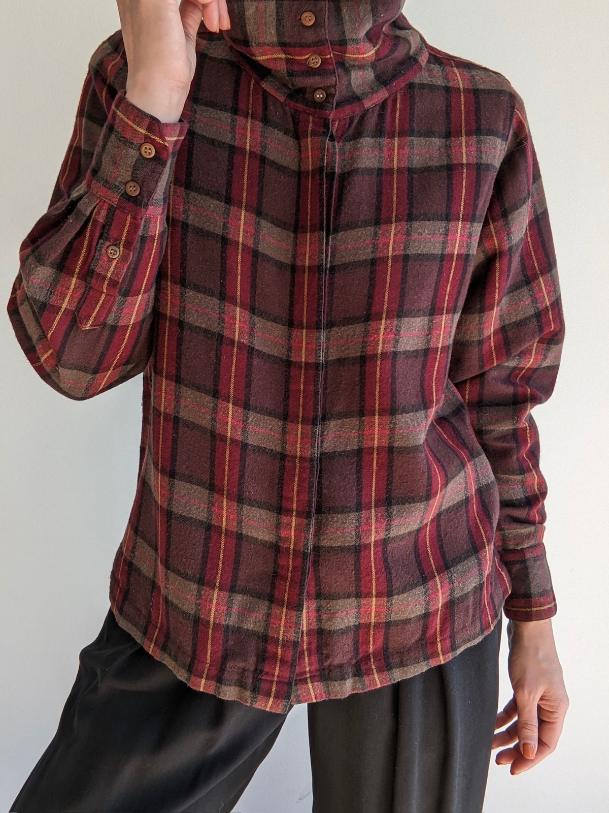 Vintage Calvin Klein Plaid Wool Shirt