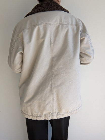Vintage Fleece-Lined Chore Coat