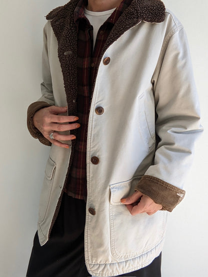 Vintage Fleece-Lined Chore Coat